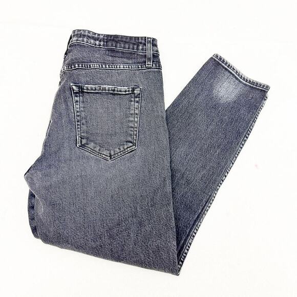 AMO High Rise Stix Crop Washed Black Denim Jeans Charcoal Size 30 - Picture 9 of 9